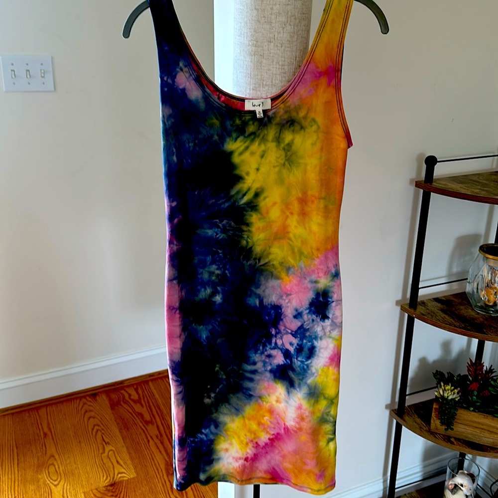 Tie Dye Body Con Dress